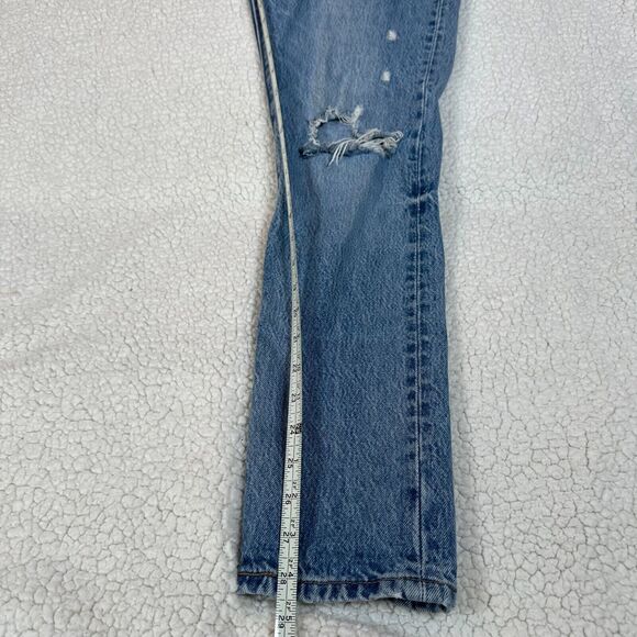 Levi's 501 Jeans Women's W28xL30 Worn & Soft Tapered Leg Button Fly - Picture 7 of 9